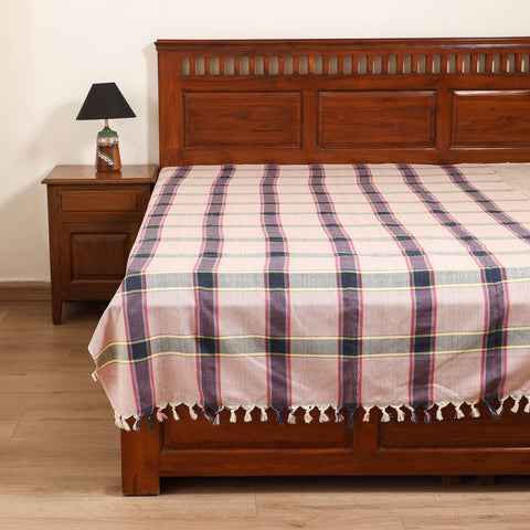 Handloom Cotton Single Bedsheet (90 x 60 in) 199