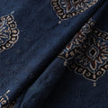 Natural Dyed Ajrakh Hand Block Print Cotton Hakoba Fabric 23