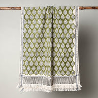 Block Printed Cotton Towel
