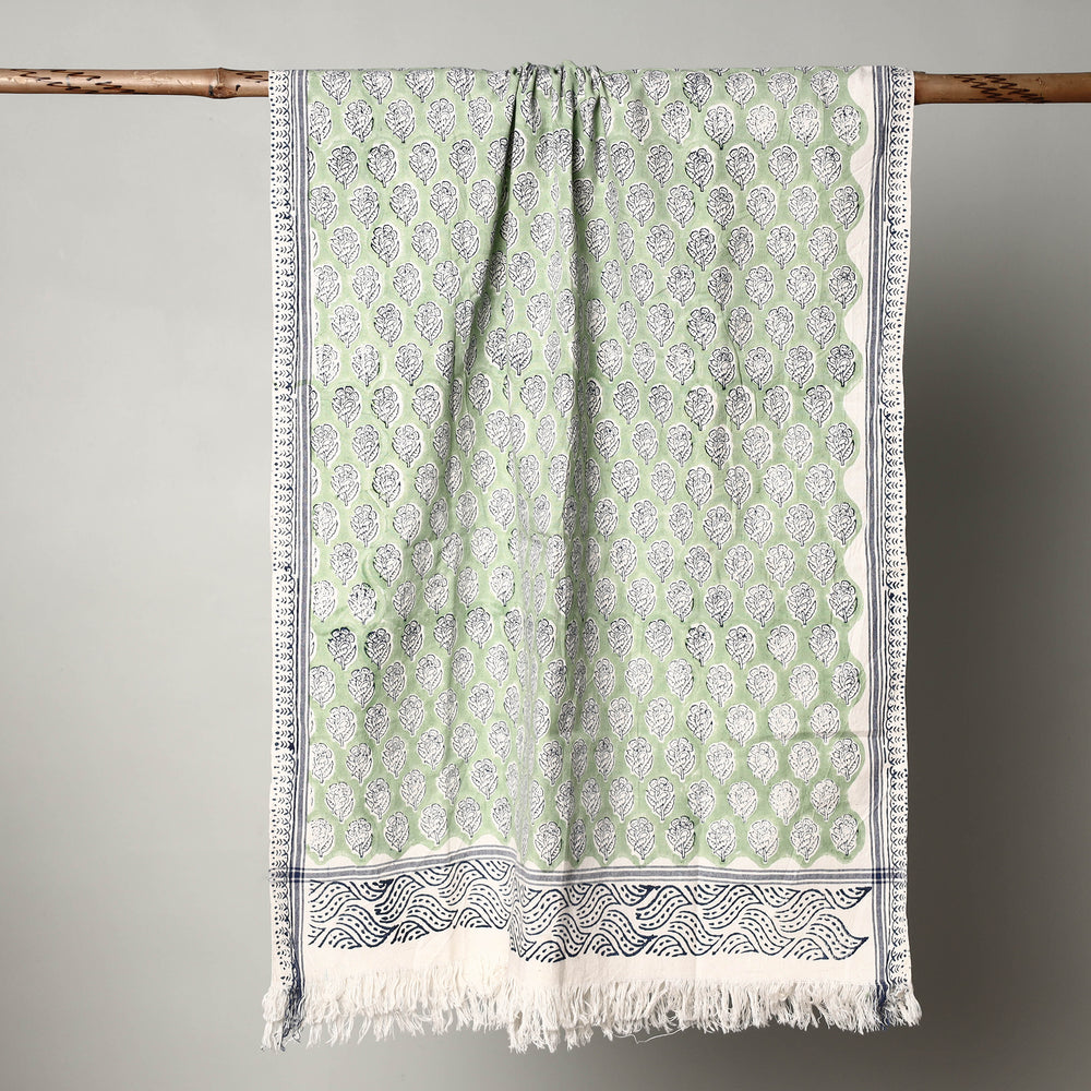 Block Printed Cotton Towel
