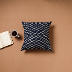 Multicolor - Kutch Tagai Patchwork Ajrakh Cotton Cushion Cover (16 x 16 in) 49