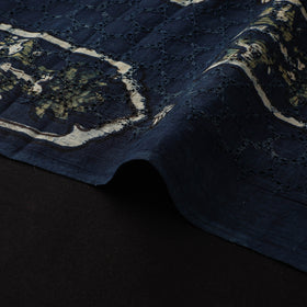 Natural Dyed Ajrakh Hand Block Print Cotton Hakoba Fabric 25