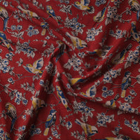 Red - Kalamkari Printed Cotton Fabric 23