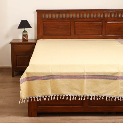 Handloom Cotton Single Bedsheet (90 x 60 in) 202