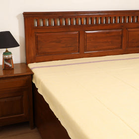Handloom Cotton Single Bedsheet (90 x 60 in) 202