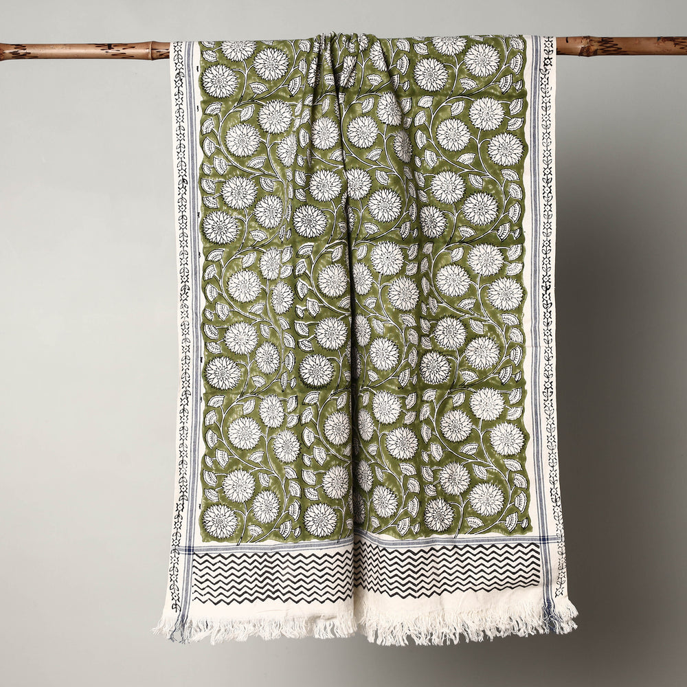 Block Printed Cotton Towel
