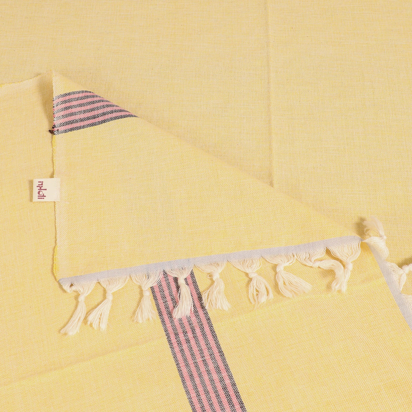 Handloom Cotton Single Bedsheet (90 x 60 in) 202