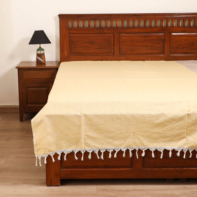 Handloom Cotton Single Bedsheet (90 x 60 in) 203