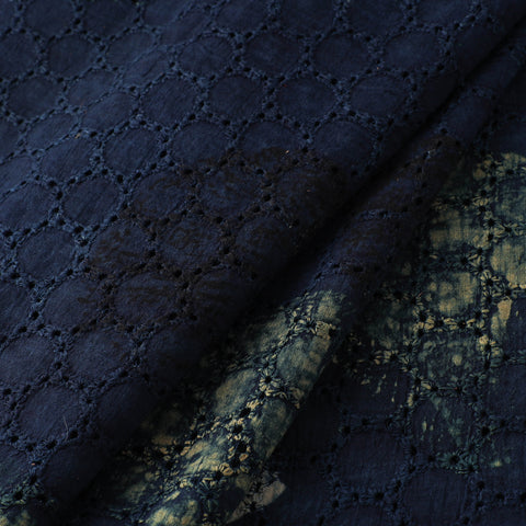 Natural Dyed Ajrakh Hand Block Print Cotton Hakoba Fabric 28