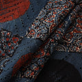 Natural Dyed Ajrakh Hand Block Print Cotton Hakoba Fabric 30