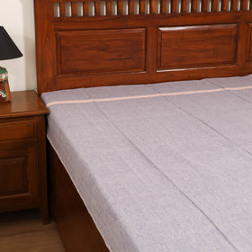 Handloom Cotton Single Bedsheet (90 x 60 in) 204