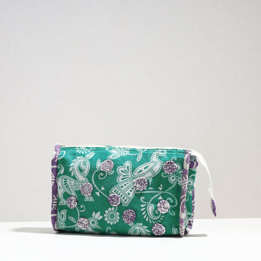 cotton cosmetic pouch