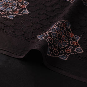 Natural Dyed Ajrakh Hand Block Print Cotton Hakoba Fabric 31