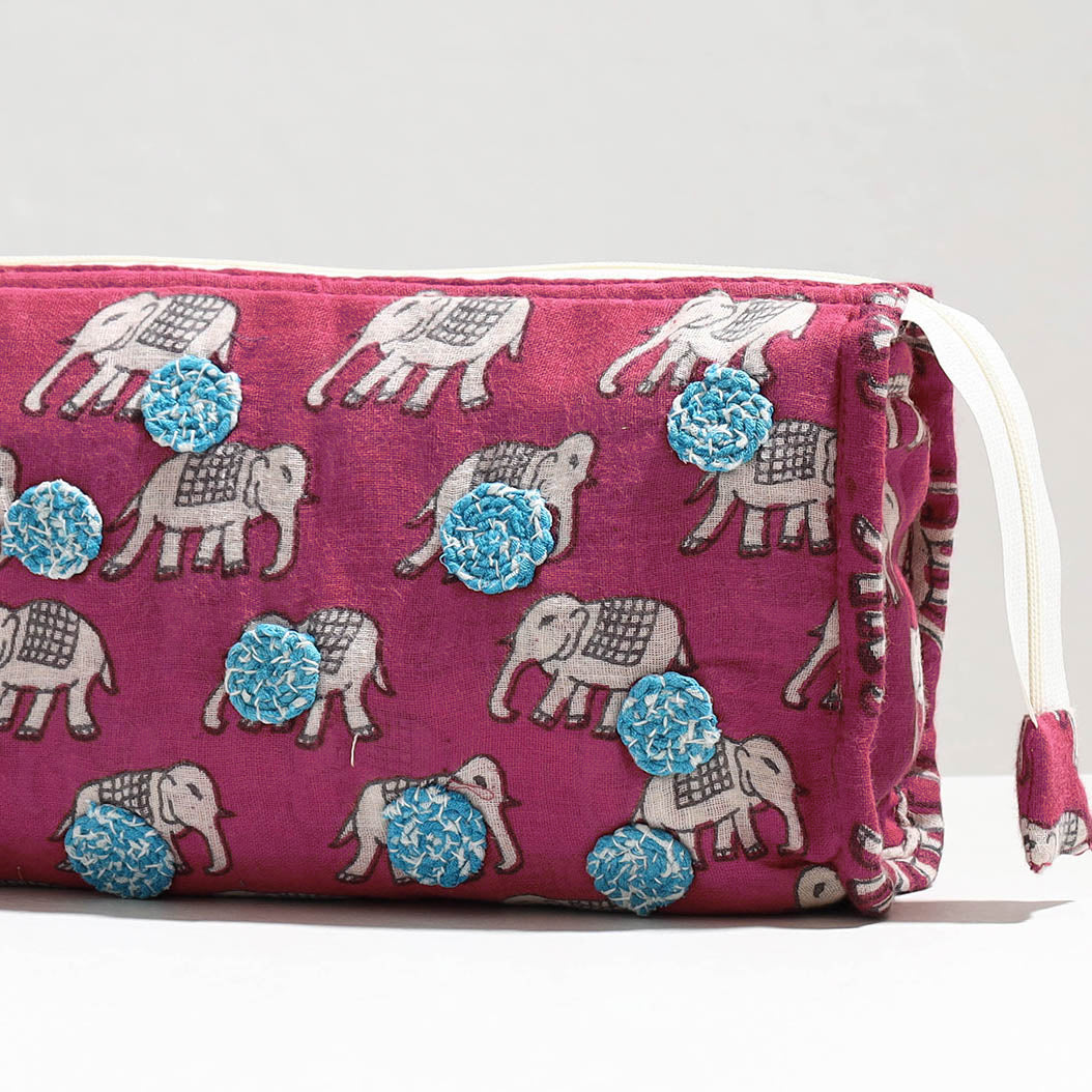 cotton cosmetic pouch 