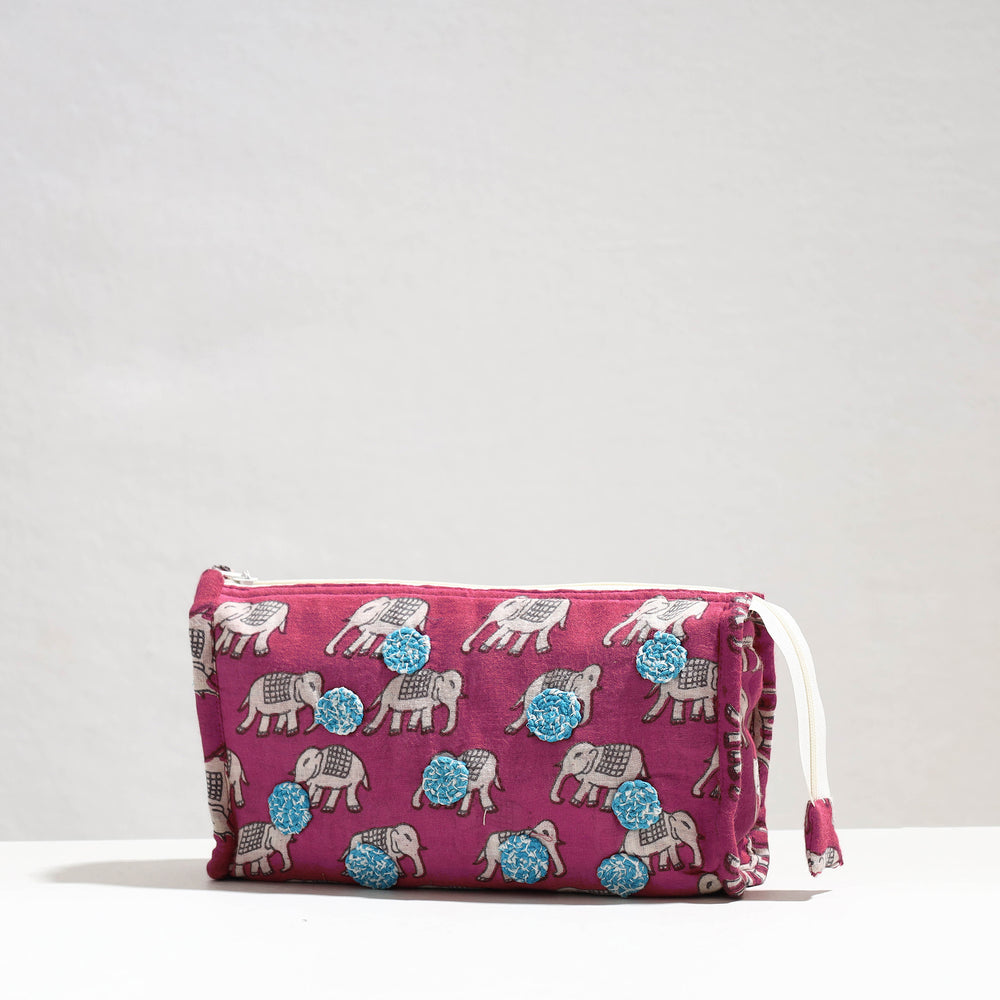 cotton cosmetic pouch 