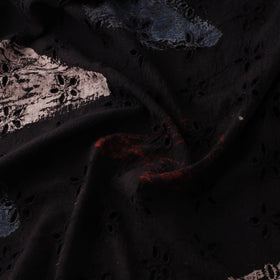 Natural Dyed Ajrakh Hand Block Print Cotton Hakoba Fabric 33