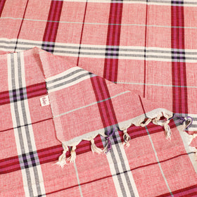 Handloom Cotton Single Bedsheet (90 x 60 in) 206