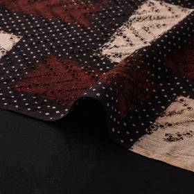 Natural Dyed Ajrakh Hand Block Print Cotton Hakoba Fabric 34