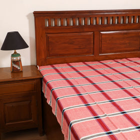 Handloom Cotton Single Bedsheet (90 x 60 in) 207