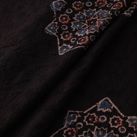 Natural Dyed Ajrakh Hand Block Print Cotton Hakoba Fabric 36