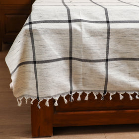 Handloom Cotton Single Bedsheet (90 x 60 in) 208