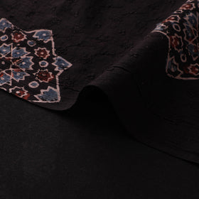 Natural Dyed Ajrakh Hand Block Print Cotton Hakoba Fabric 36