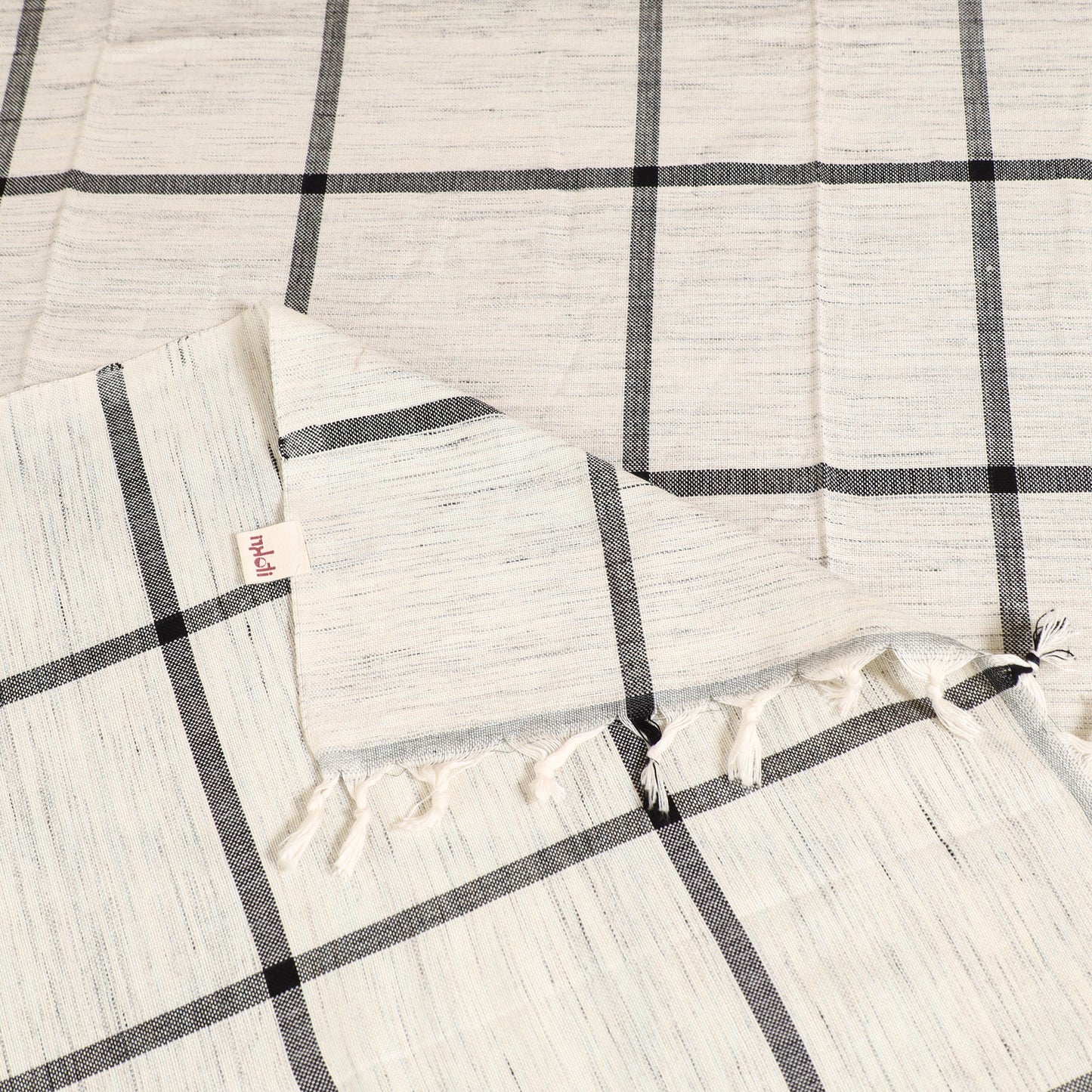 Handloom Cotton Single Bedsheet (90 x 60 in) 208
