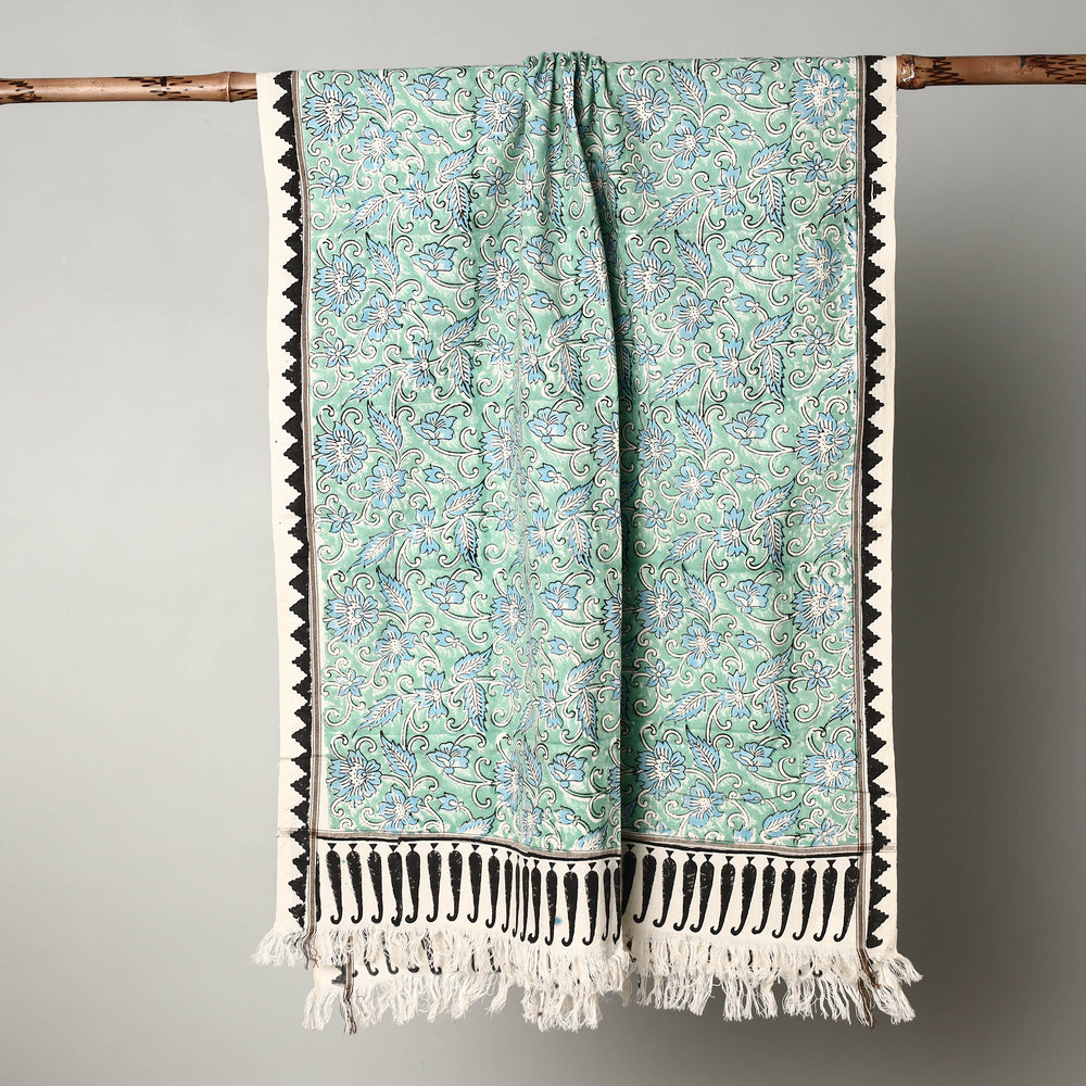 Block Printed Cotton Towel
