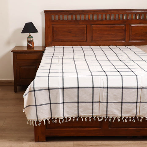 Handloom Cotton Single Bedsheet (90 x 60 in) 209