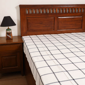 Handloom Cotton Single Bedsheet (90 x 60 in) 209