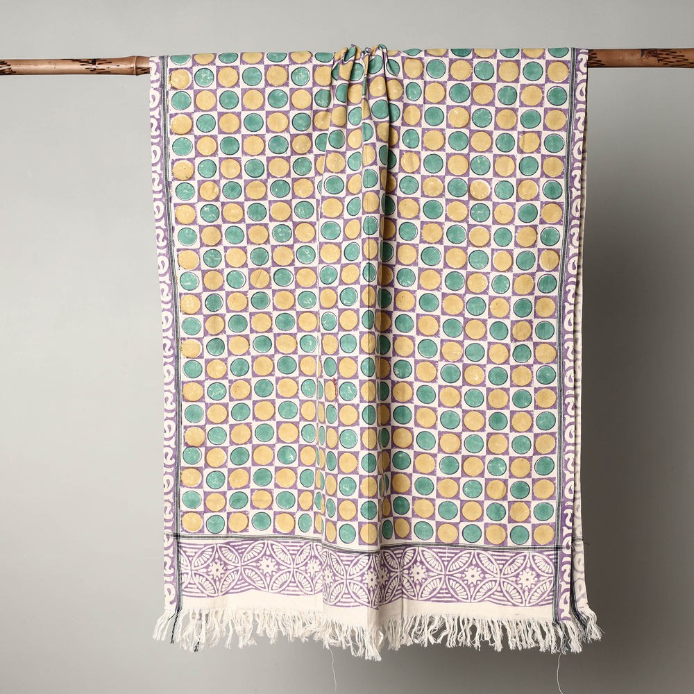 Block Printed Cotton Towel
