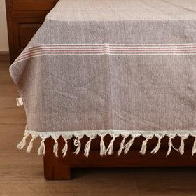 Handloom Cotton Single Bedsheet (90 x 60 in) 211
