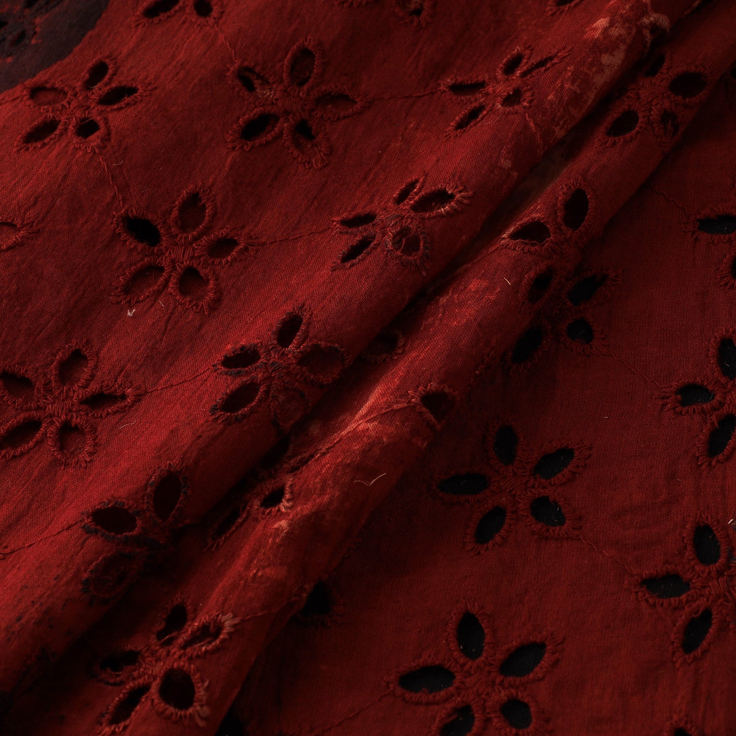Natural Dyed Ajrakh Hand Block Print Cotton Hakoba Fabric 43