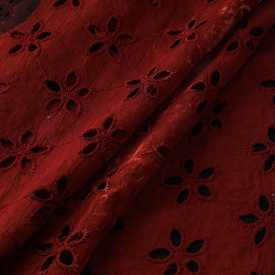 Natural Dyed Ajrakh Hand Block Print Cotton Hakoba Fabric 43