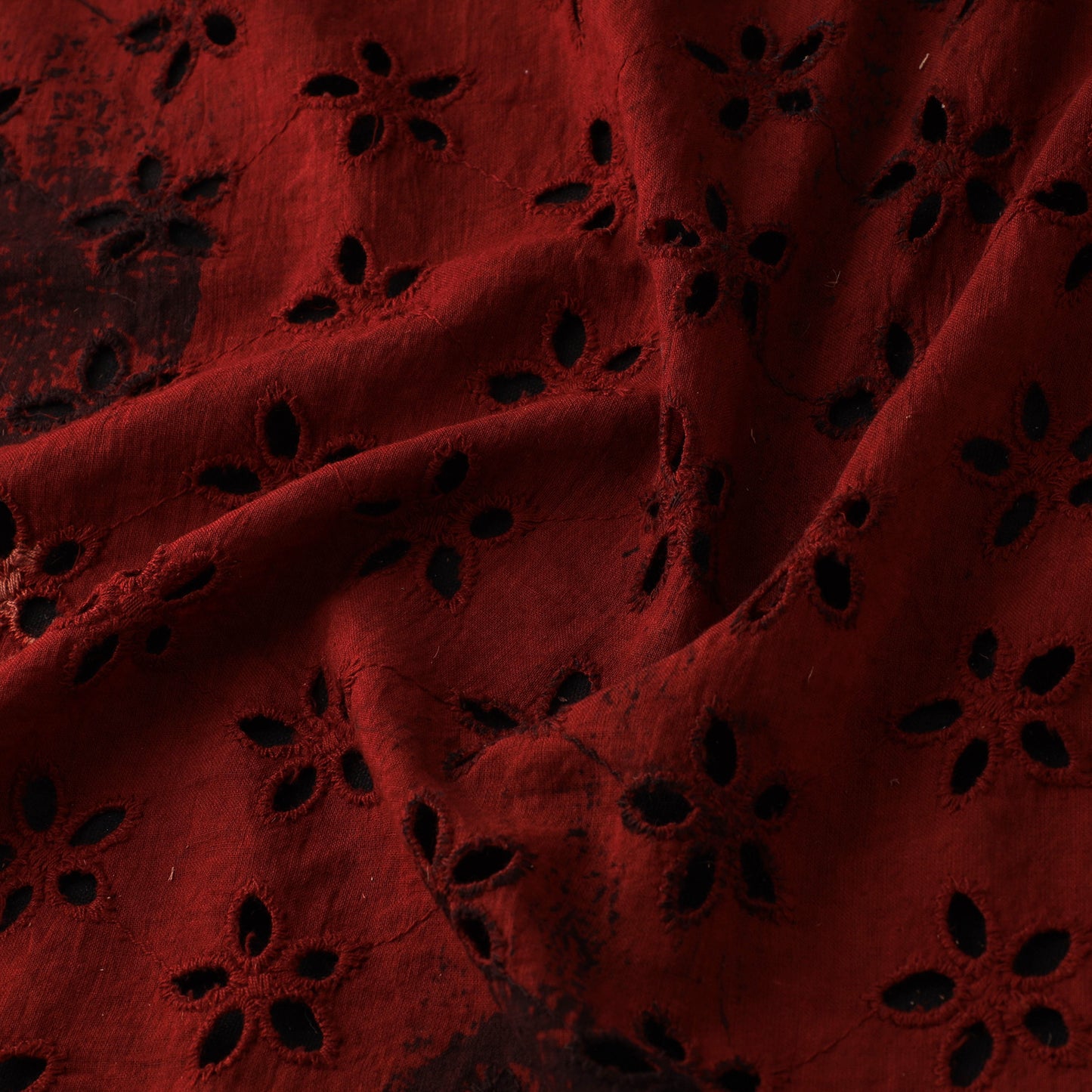 Natural Dyed Ajrakh Hand Block Print Cotton Hakoba Fabric 43