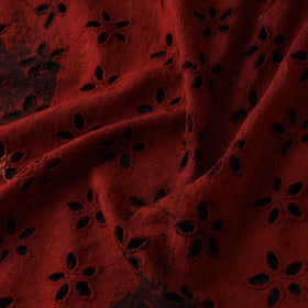 Natural Dyed Ajrakh Hand Block Print Cotton Hakoba Fabric 43