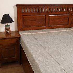Handloom Cotton Single Bedsheet (90 x 60 in) 212
