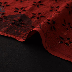 Natural Dyed Ajrakh Hand Block Print Cotton Hakoba Fabric 43