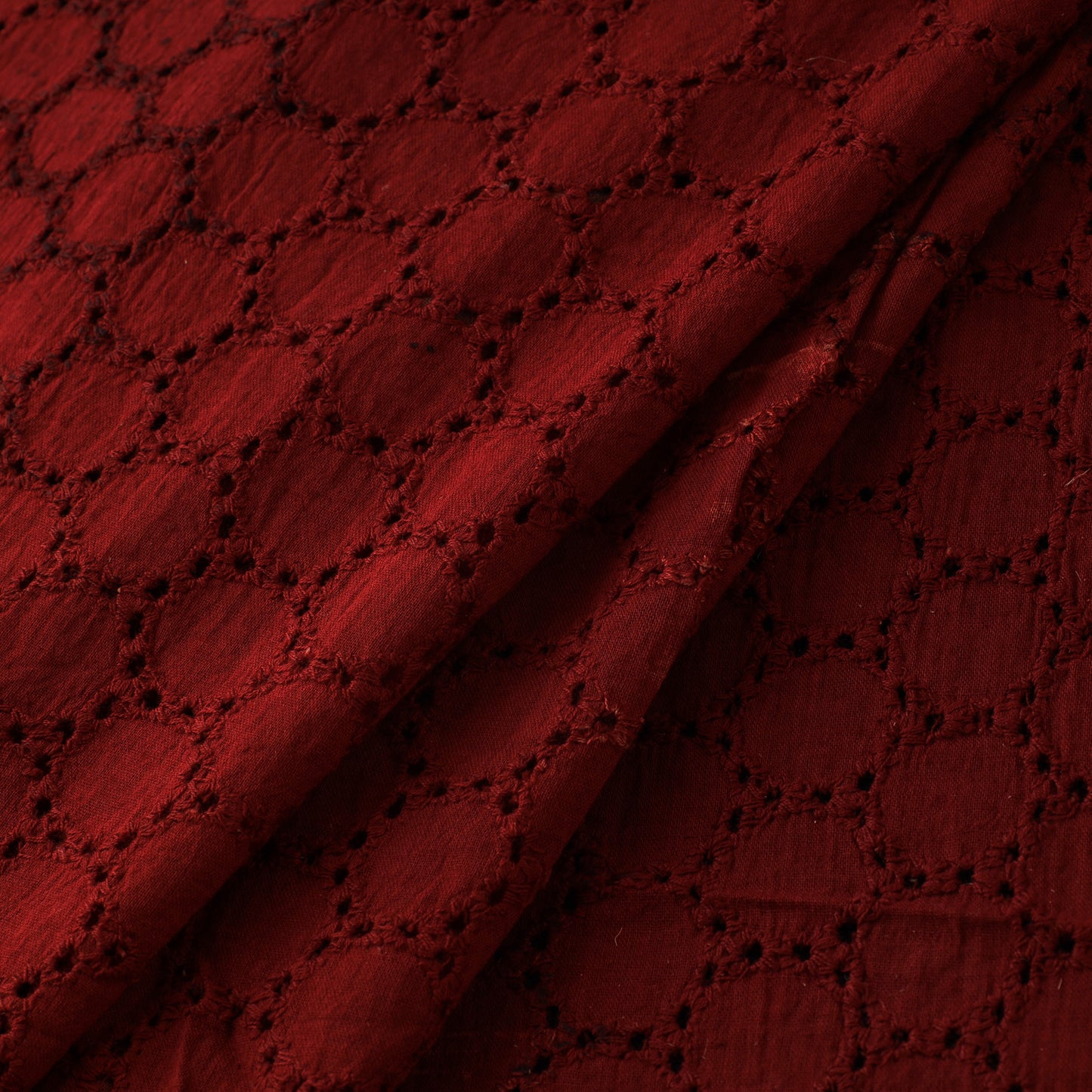 Natural Dyed Ajrakh Hand Block Print Cotton Hakoba Fabric 44