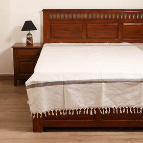 Handloom Cotton Single Bedsheet (90 x 60 in) 213