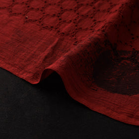 Natural Dyed Ajrakh Hand Block Print Cotton Hakoba Fabric 44