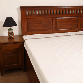 Handloom Cotton Single Bedsheet (90 x 60 in) 213