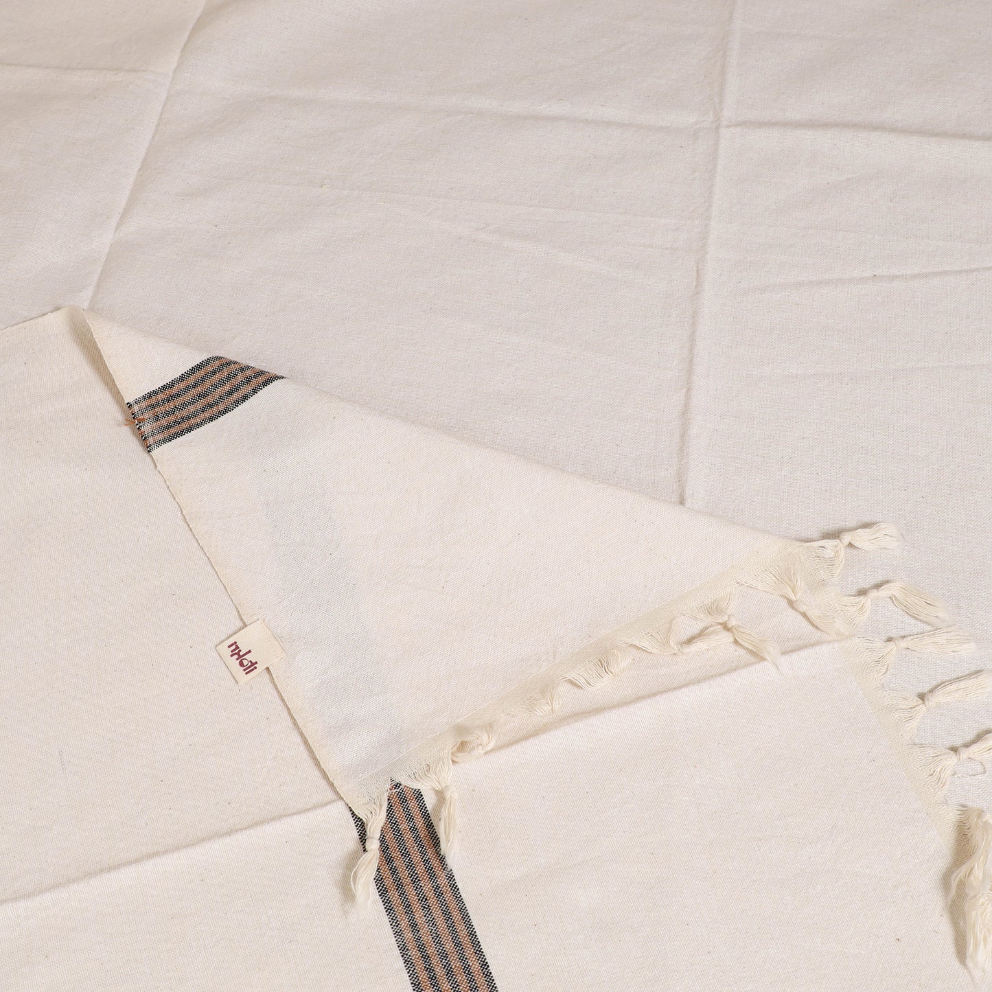 Handloom Cotton Single Bedsheet (90 x 60 in) 213