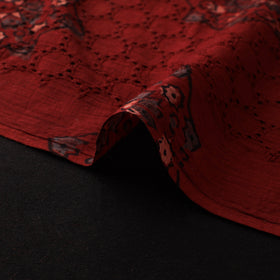 Natural Dyed Ajrakh Hand Block Print Cotton Hakoba Fabric 45