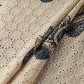Natural Dyed Ajrakh Hand Block Print Cotton Hakoba Fabric 46