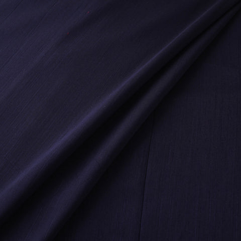 Blue - Slub Silk Plain Fabric 20