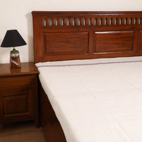 Handloom Cotton Single Bedsheet (90 x 60 in) 214