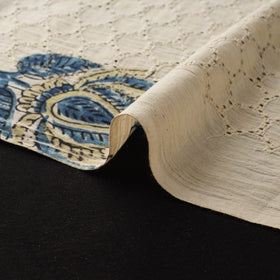 Natural Dyed Ajrakh Hand Block Print Cotton Hakoba Fabric 46