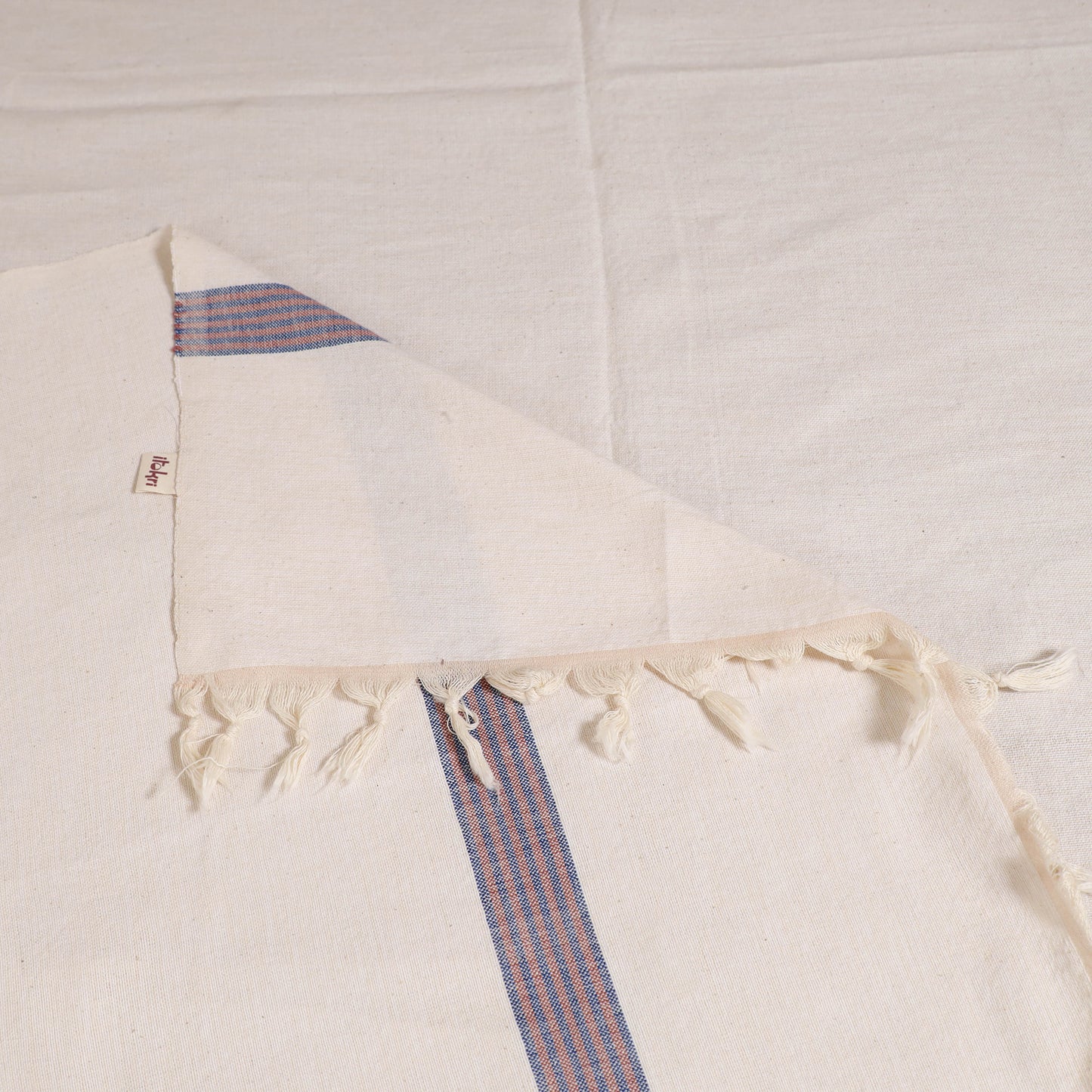 Handloom Cotton Single Bedsheet (90 x 60 in) 214