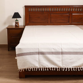 Handloom Cotton Single Bedsheet (90 x 60 in) 215
